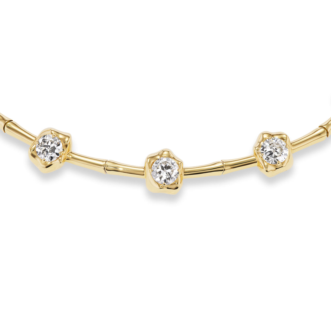 5 Stone Flora Station Necklace