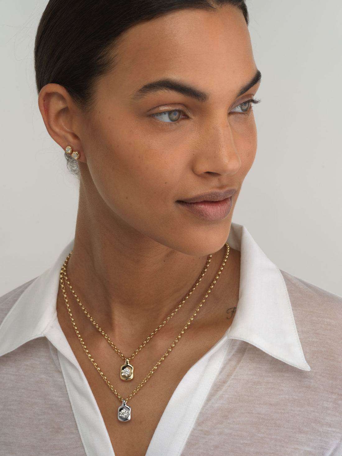 0.75ct Nebula Necklace in White Gold