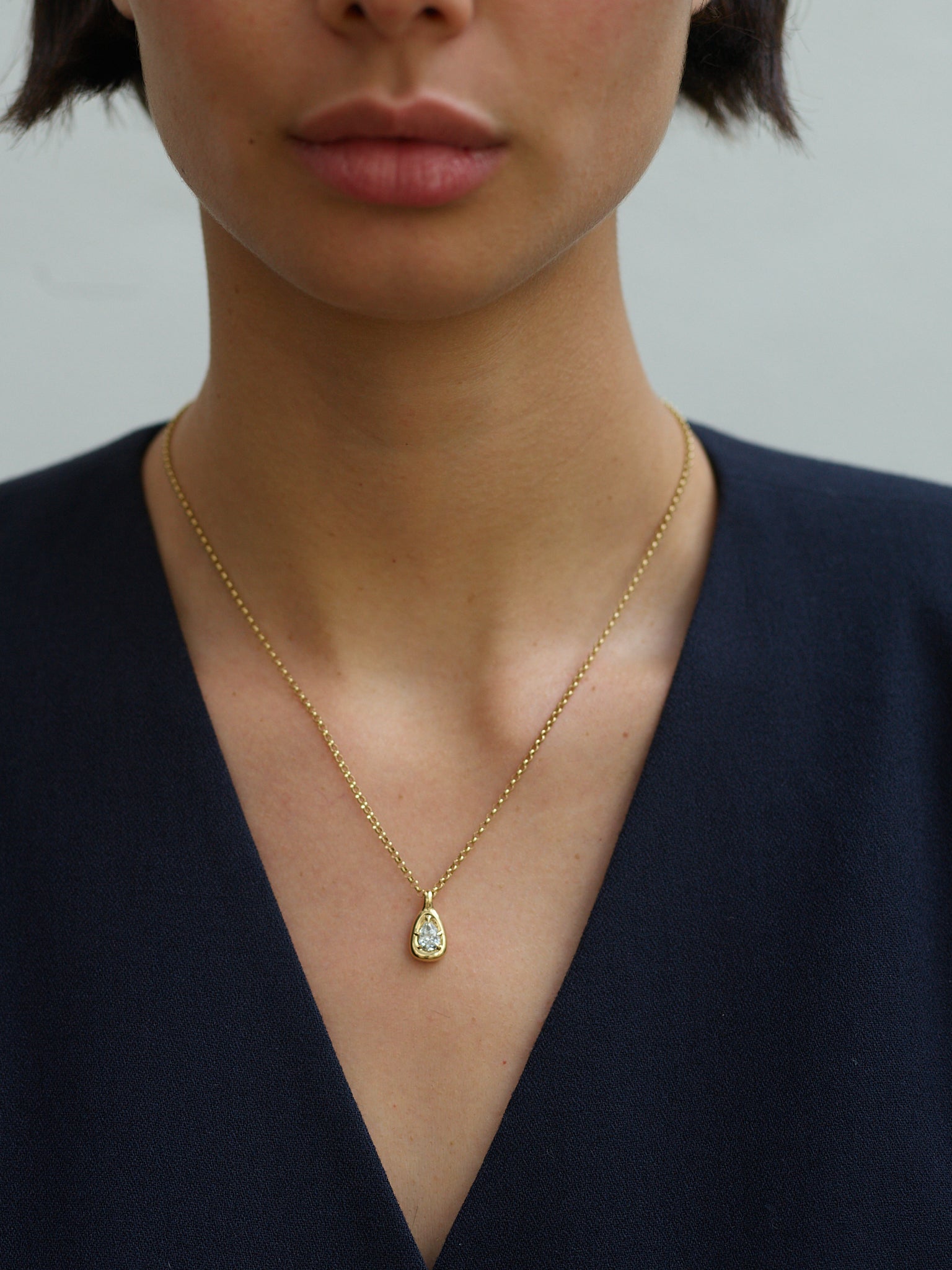 70ct Pear Nebula Necklace