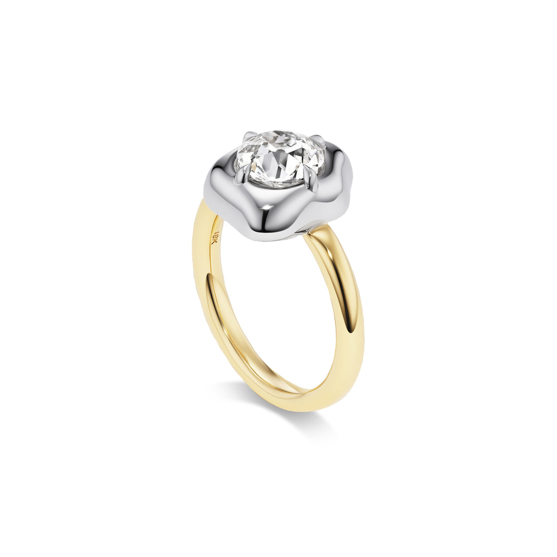 1.55ct Petit Two-Tone Flora Ring