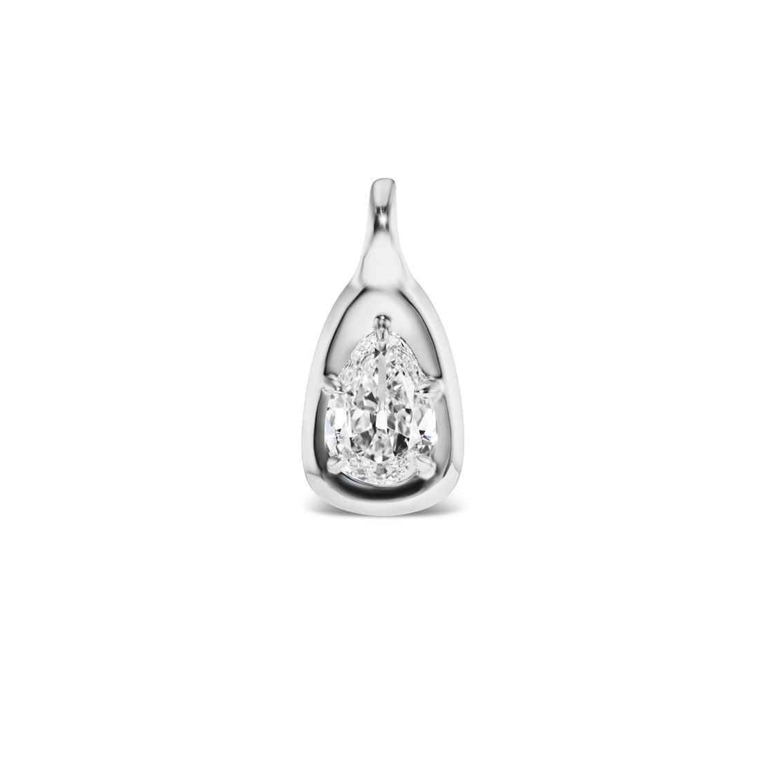 3.73ct Pear Nebula Pendant
