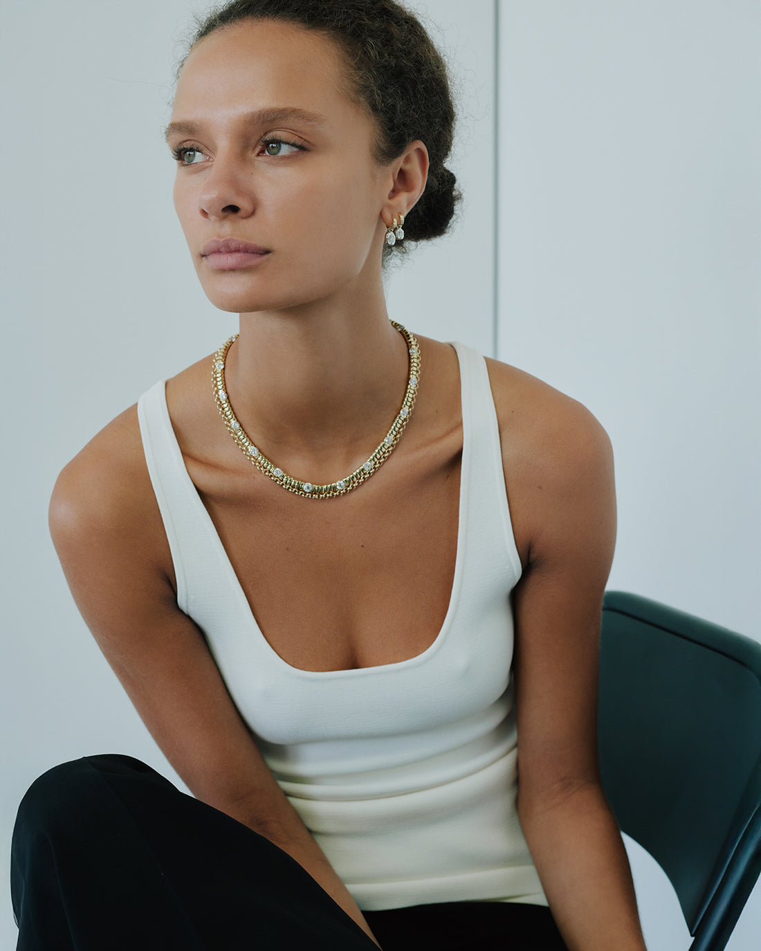 Old European Diamond Gatsby Necklace