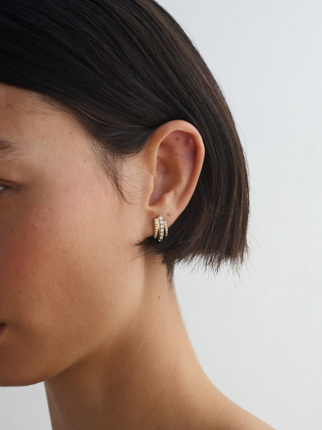 Small Diamond Gatsby Earrings
