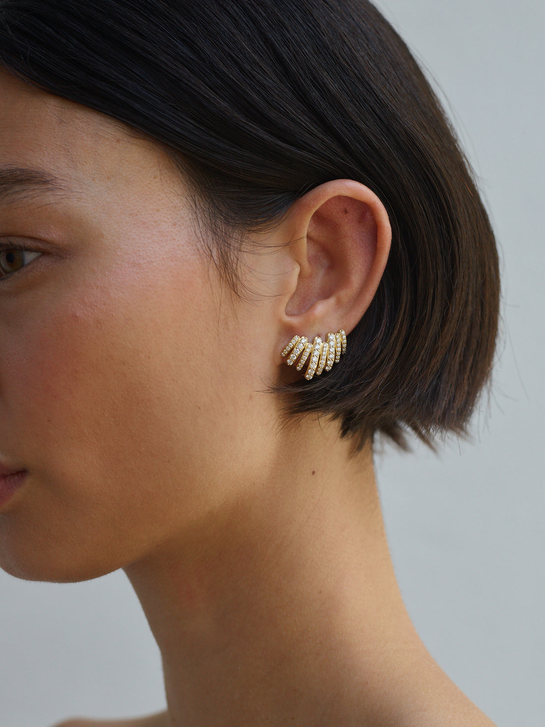 Large Diamond Gatsby Earrings
