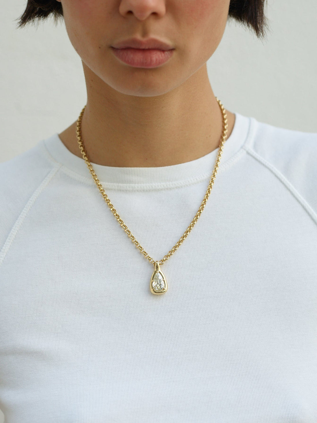 3.10ct Pear Nebula Pendant