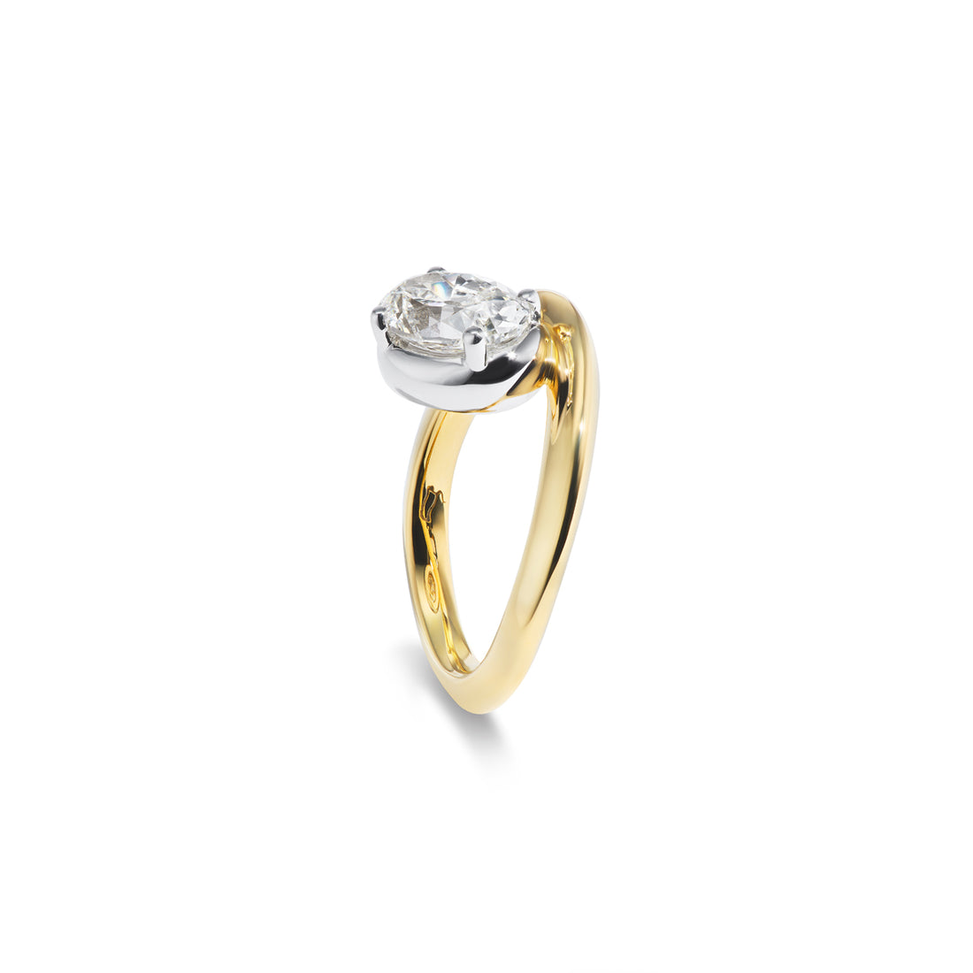 2.02ct Tilted Perch Ring