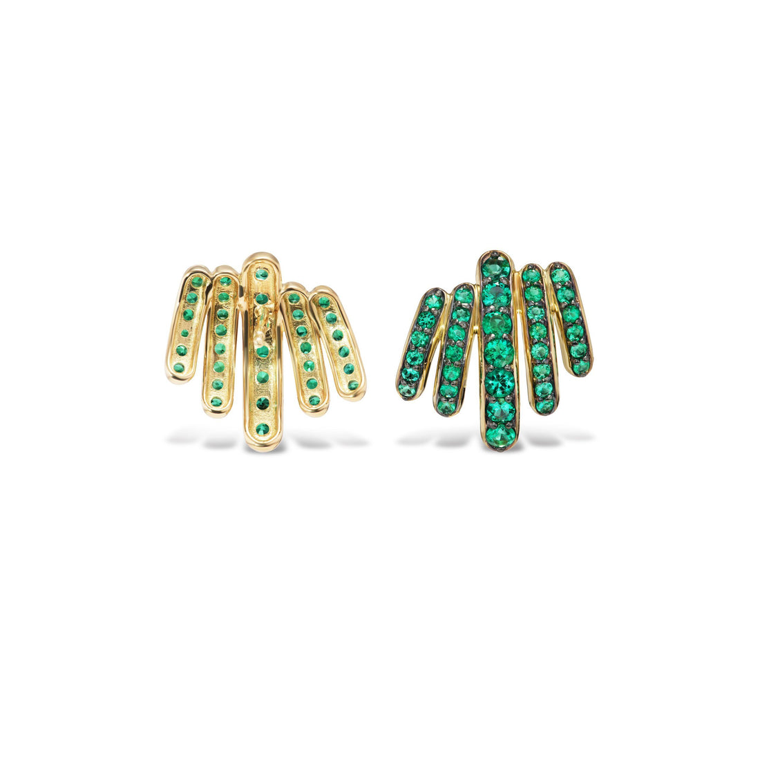 Medium Emerald Gatsby Earrings