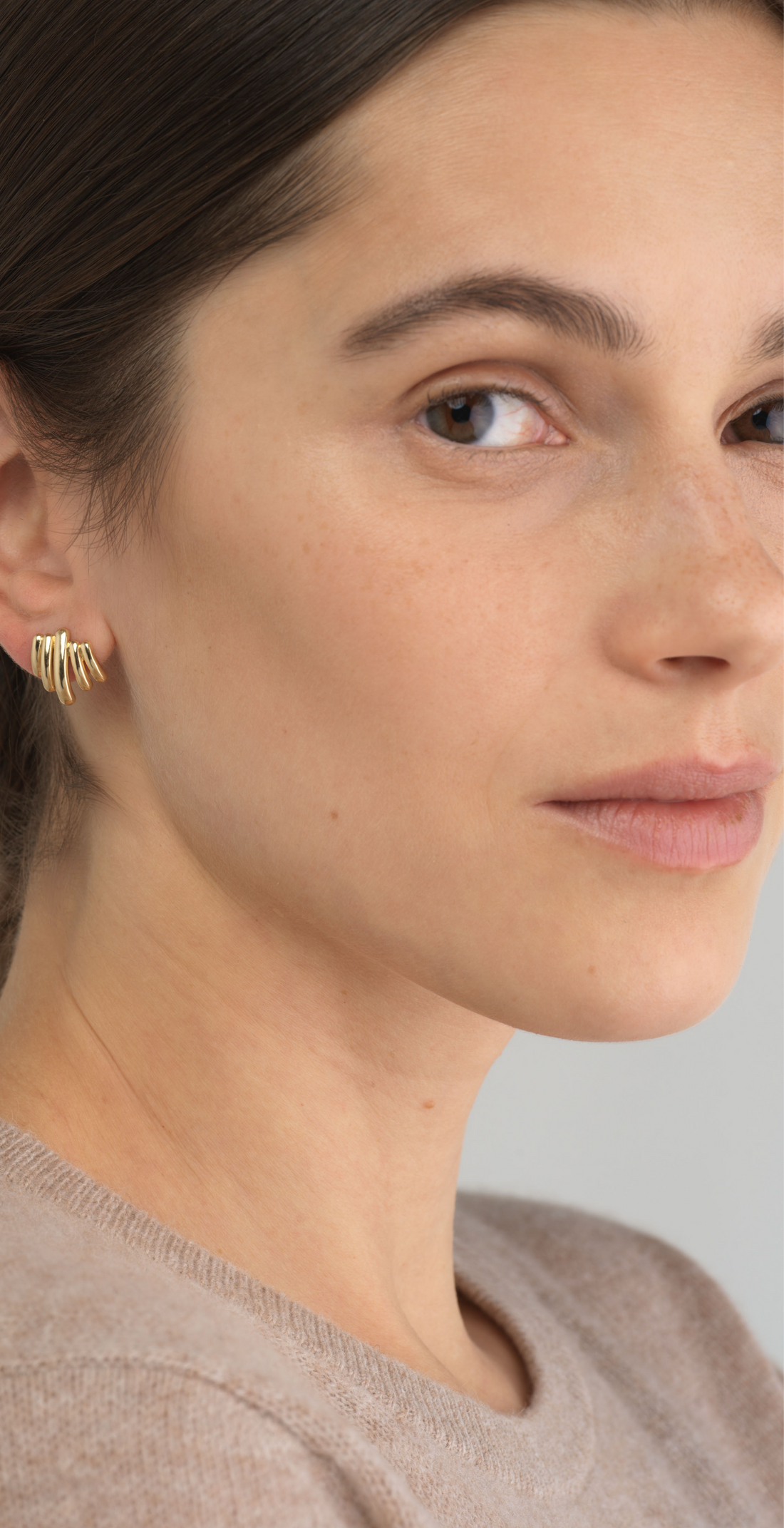 Medium Gold Gatsby Earrings