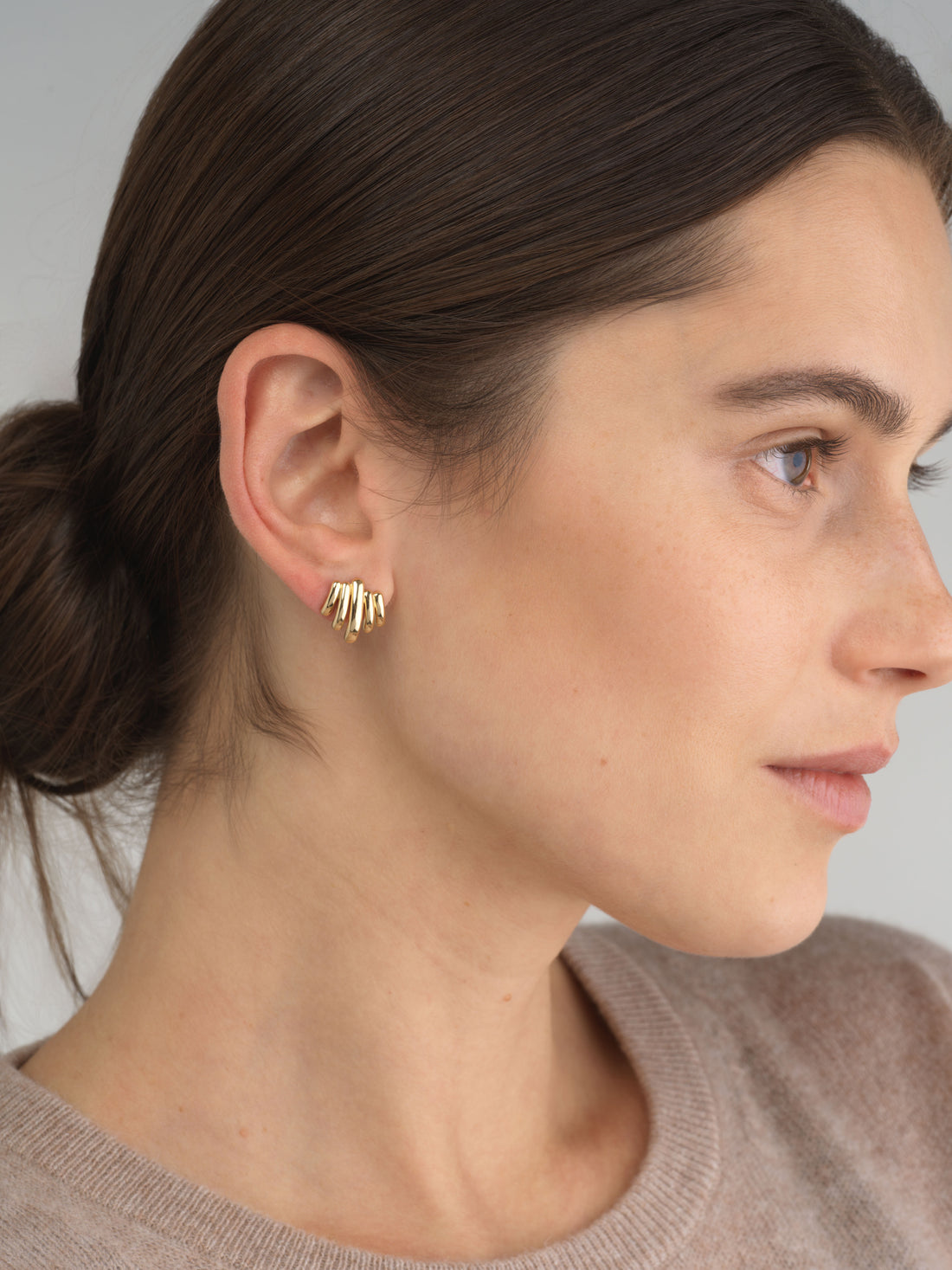 Medium Gold Gatsby Earrings