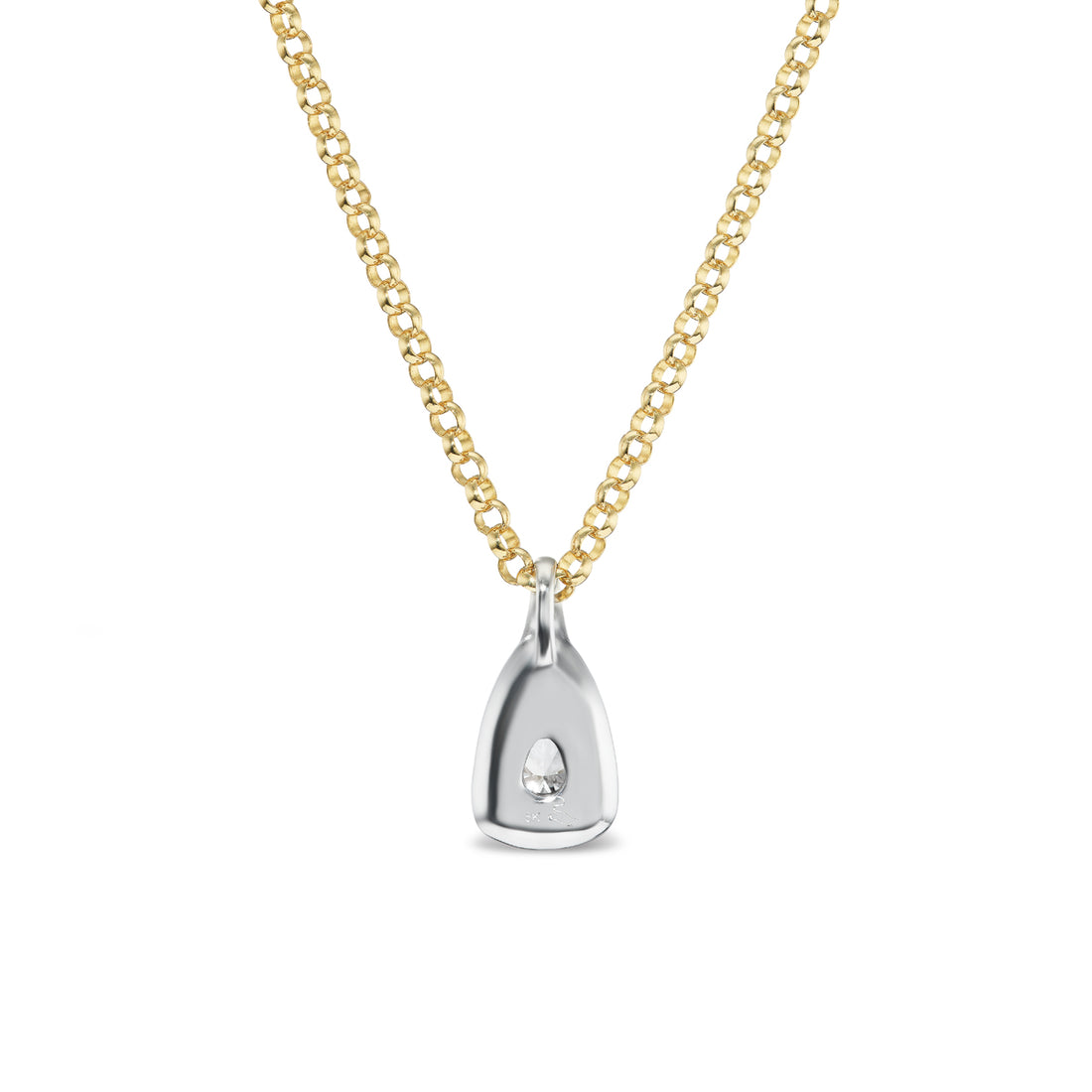 .70ct Pear Nebula Pendant in White Gold