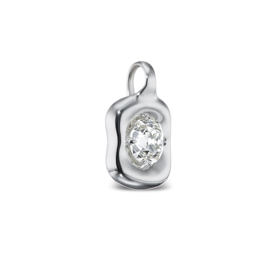 Statement Diamond Nebula Pendant in White Gold