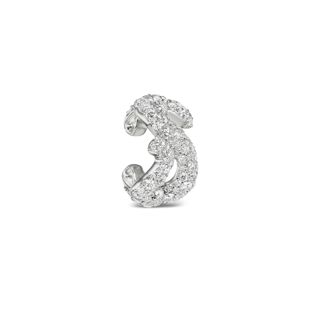 All Diamond Medusa Ear Cuff