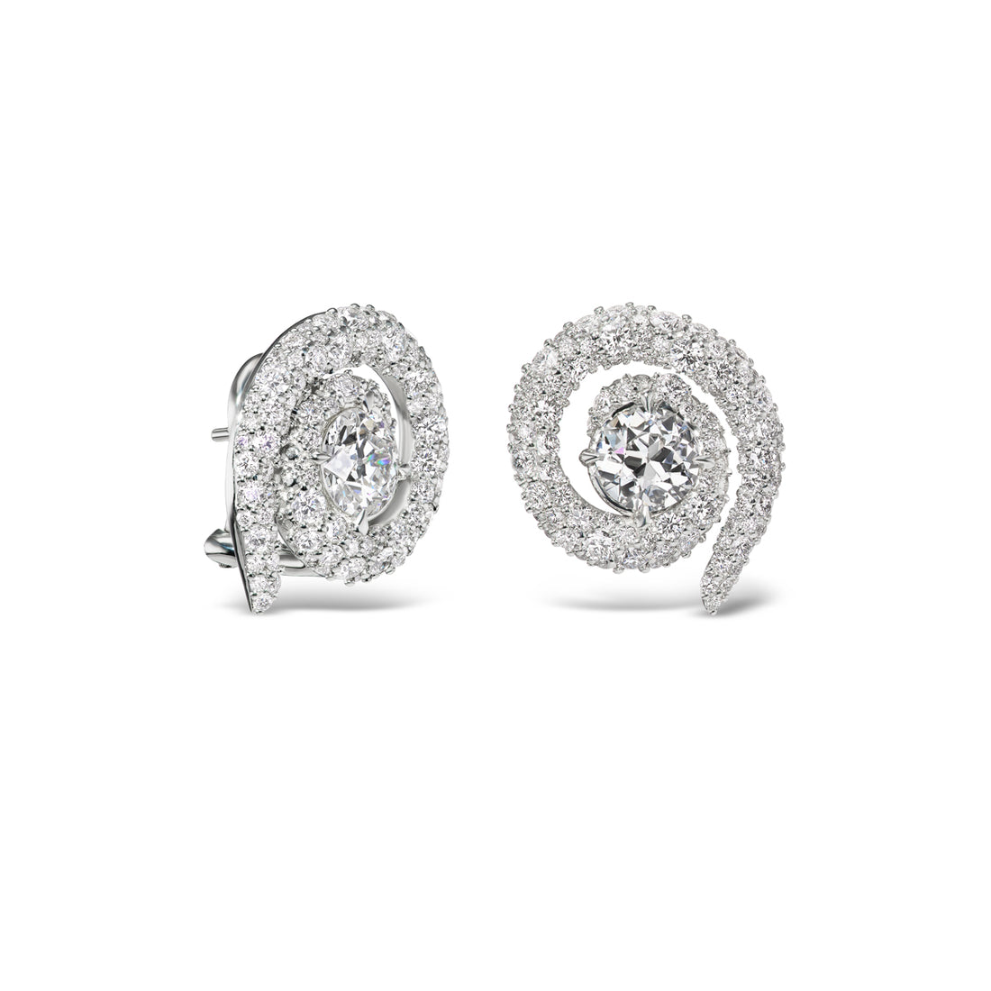 All Diamond Leca Earrings