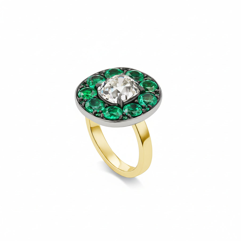 2.47ct Eden Ring in Emerald