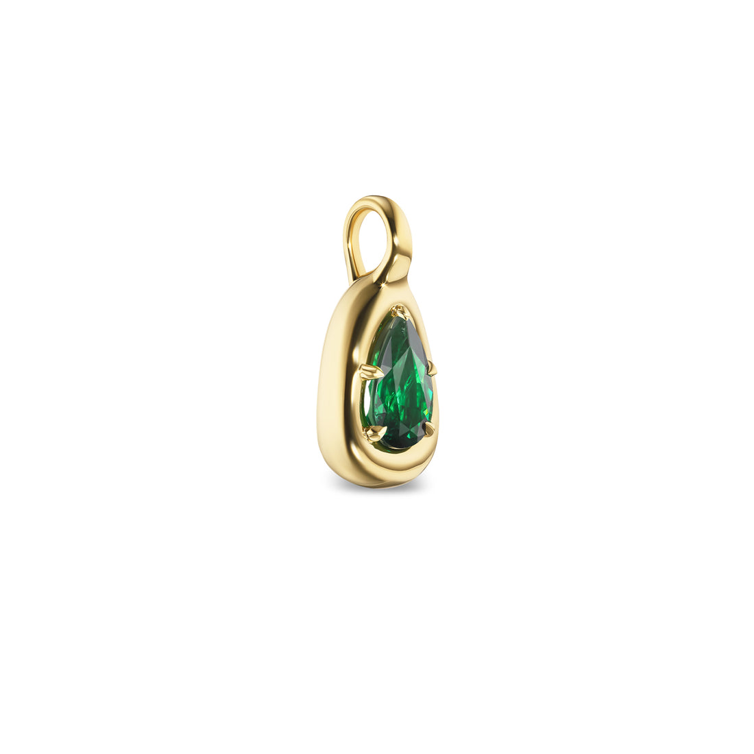 1ct Emerald Pear Nebula Pendant