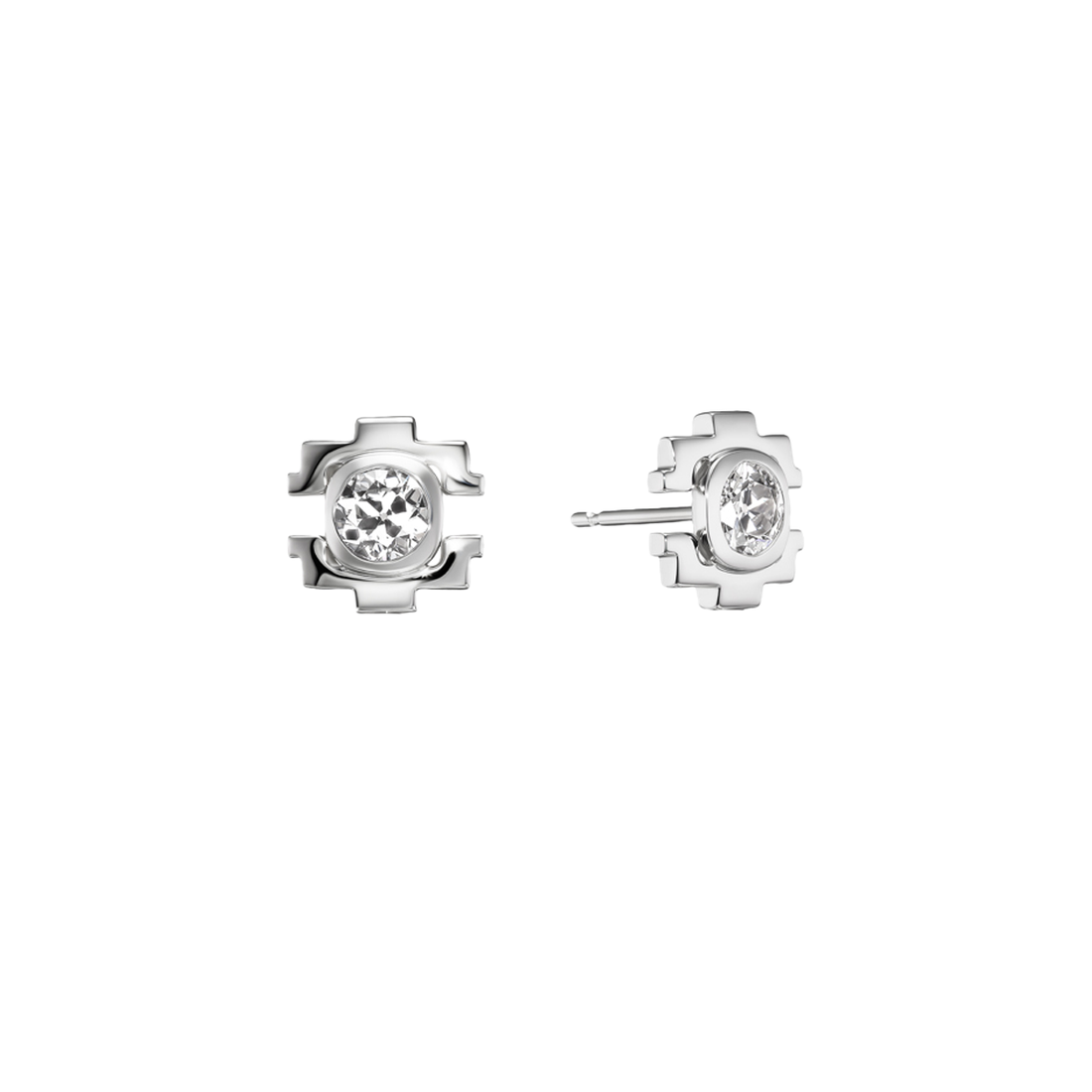 Lera Stud in White Gold
