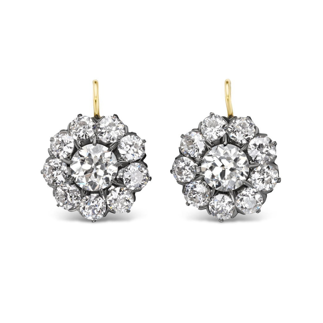 8.02ct Antique Flower Earrings
