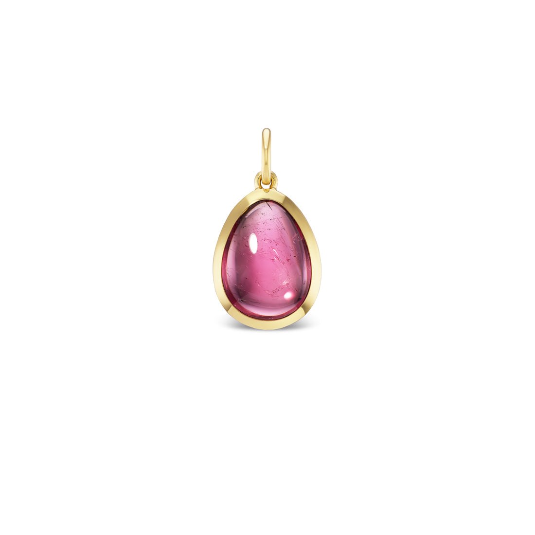 Statement Pear Tourmaline Cabochon Pendant