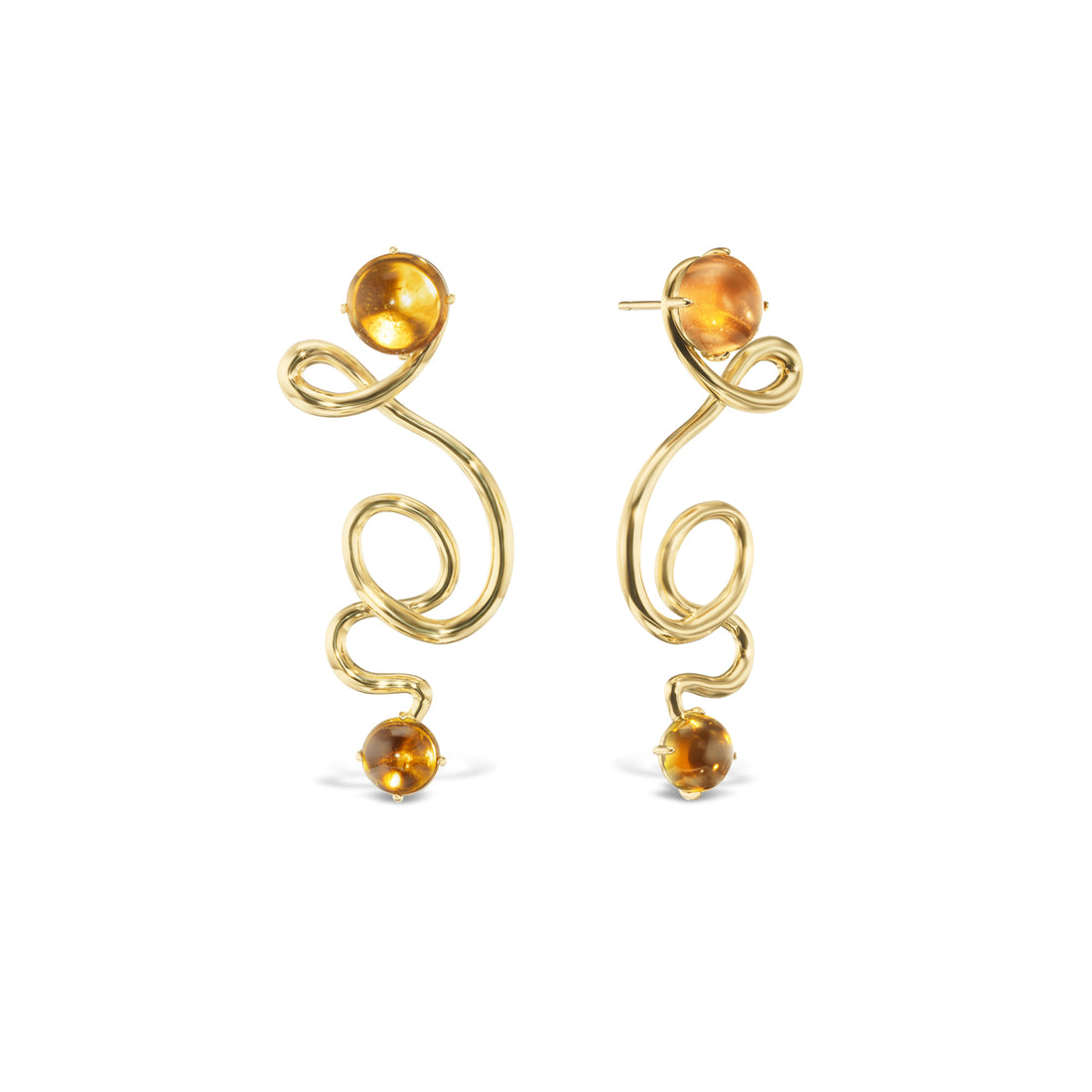 Medusa No.2 with Honey Cabochons