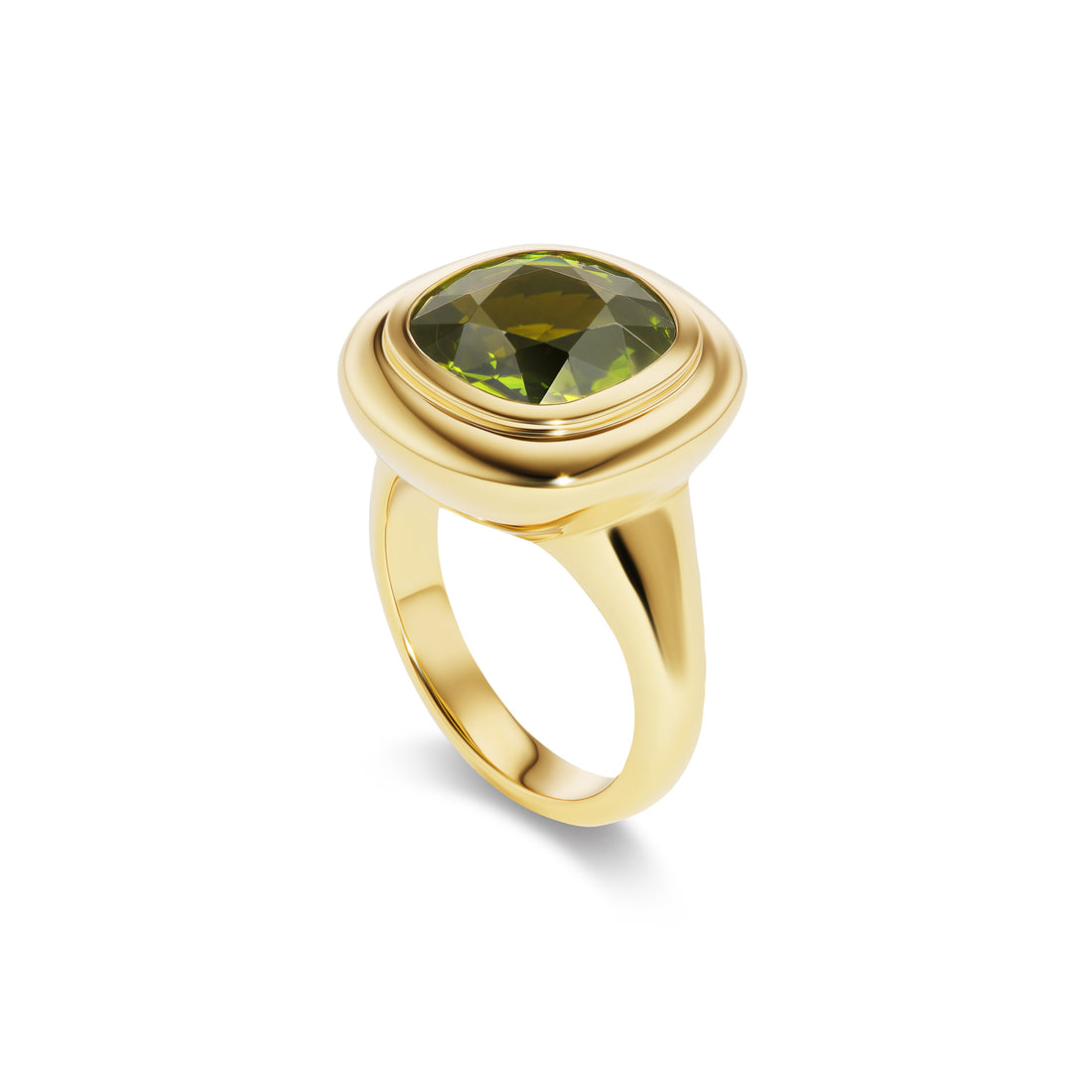 Power Pinky- Green Square Tourmaline