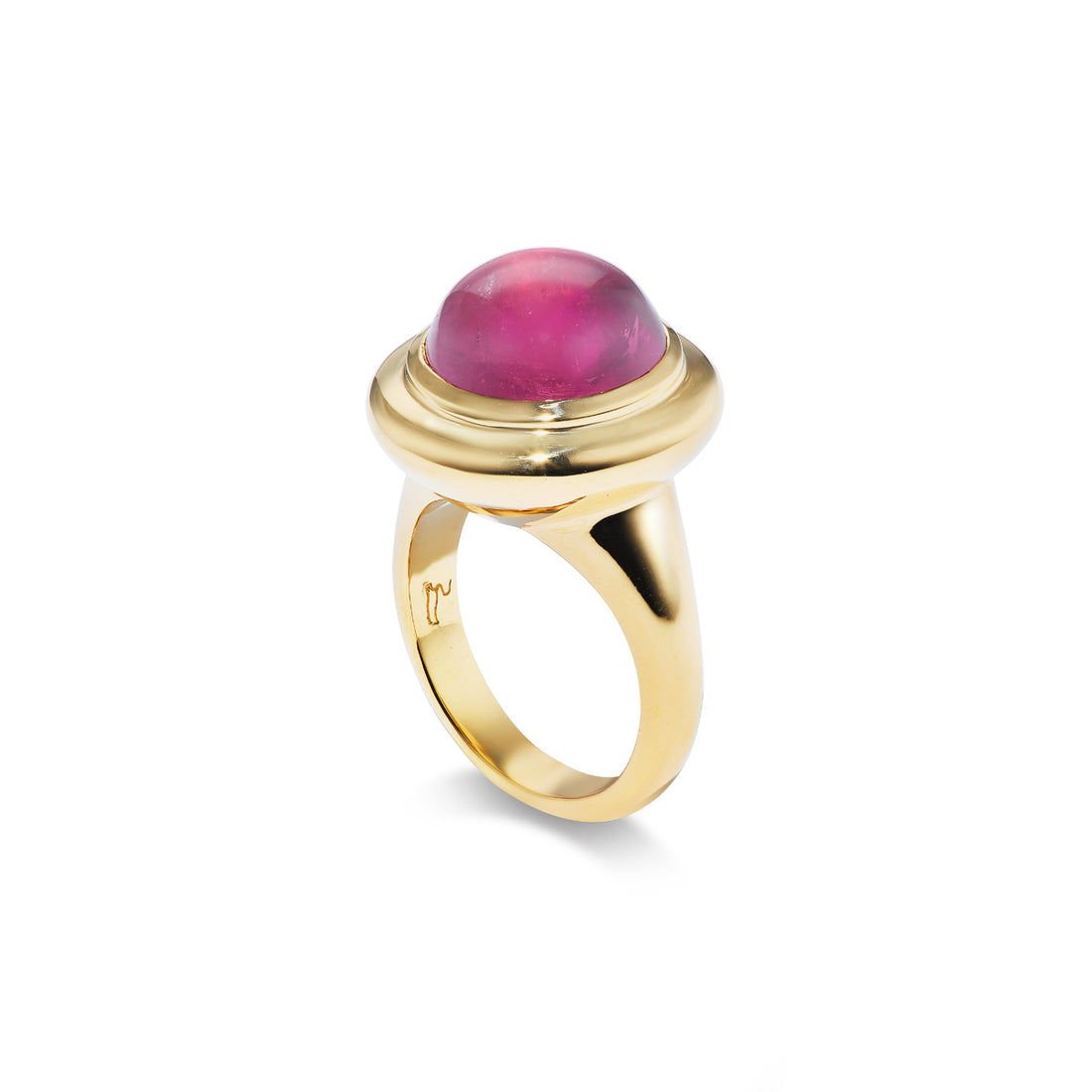 Round Power Pinky- Pink Cabochon