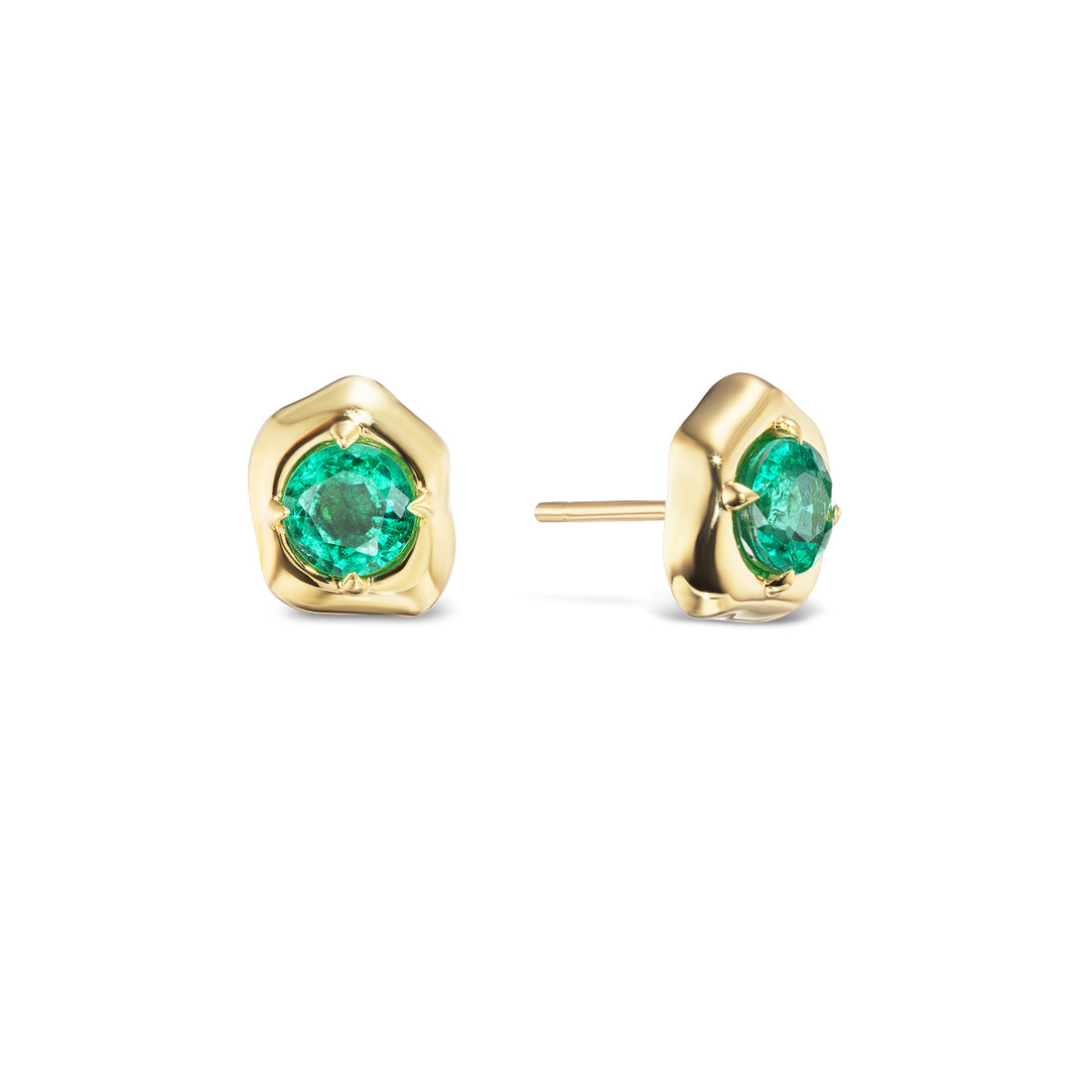 Emerald Flora Studs